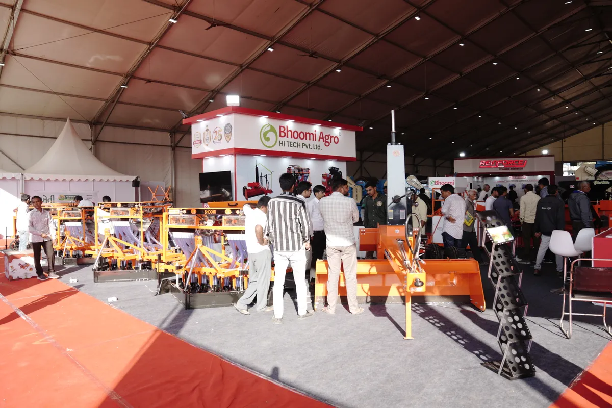 Exhibition hall at Agri World Expo, the concurrent exhibition
