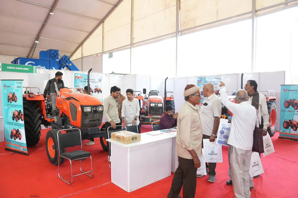 Exhibition hall at Agri World Expo, the concurrent exhibition