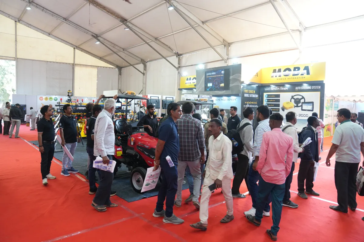 Exhibition hall at Agri World Expo, the concurrent exhibition