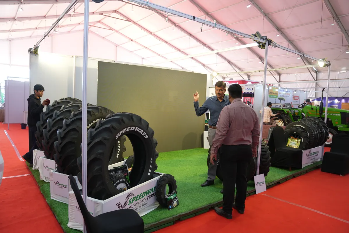 Exhibition hall at Agri World Expo, the concurrent exhibition