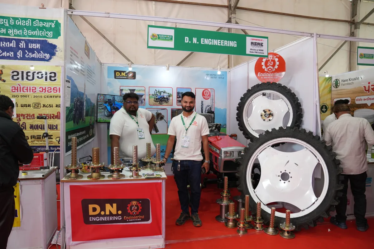 Exhibition hall at Agri World Expo, the concurrent exhibition