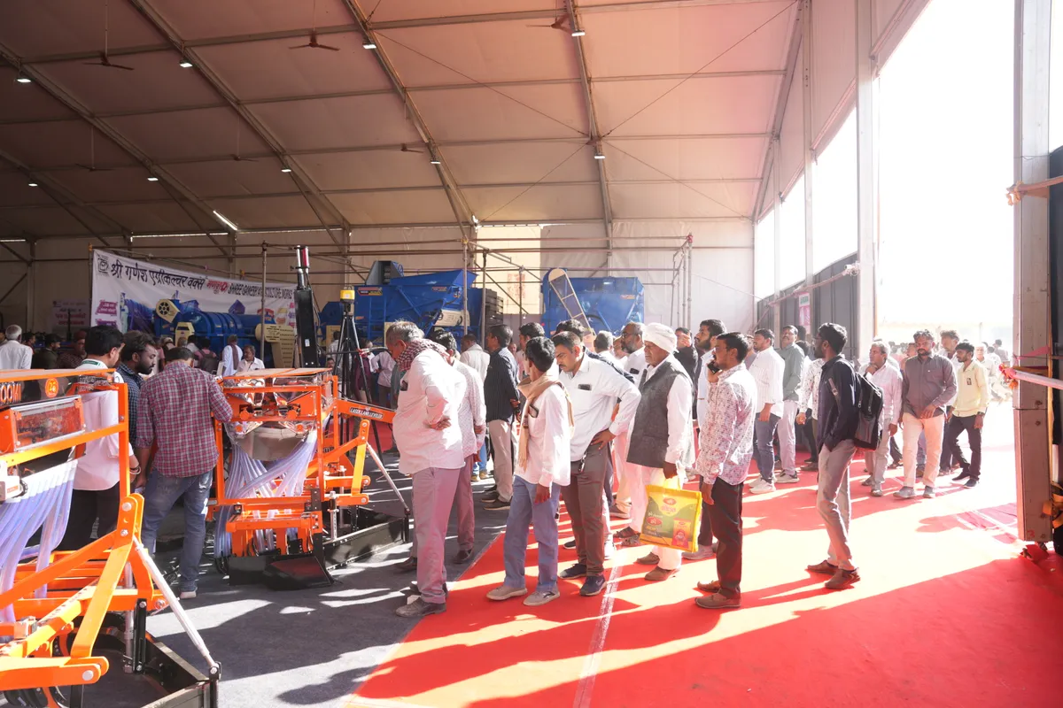 Exhibition hall at Agri World Expo, the concurrent exhibition