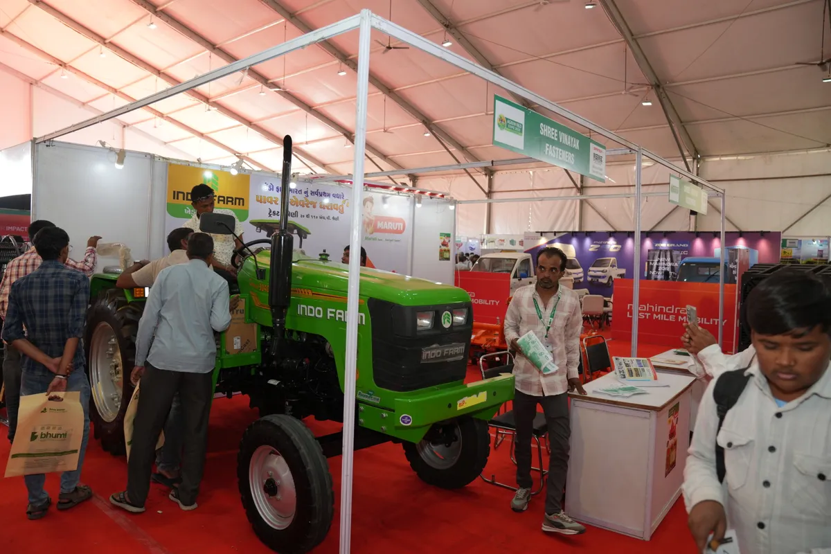 Exhibition hall at Agri World Expo, the concurrent exhibition