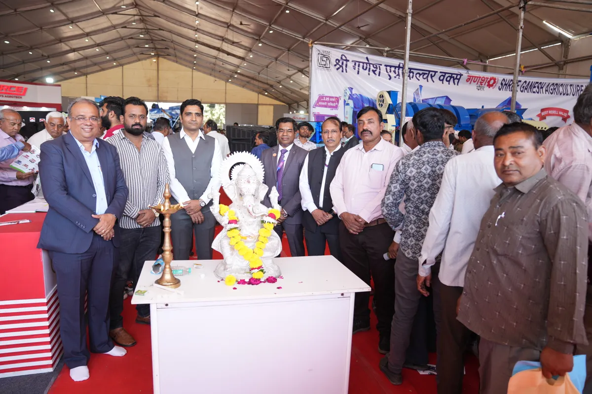 Exhibition hall at Agri World Expo, the concurrent exhibition
