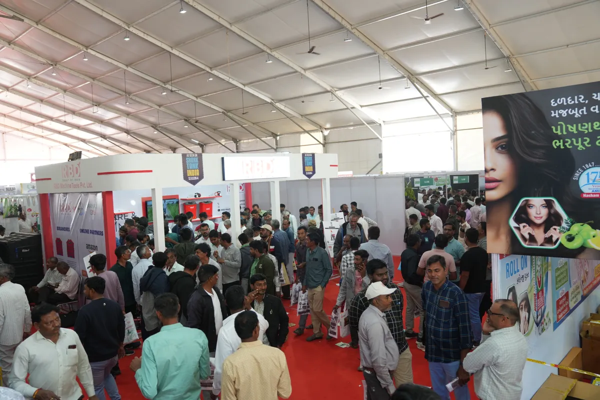 Exhibition hall at Agri World Expo, the concurrent exhibition