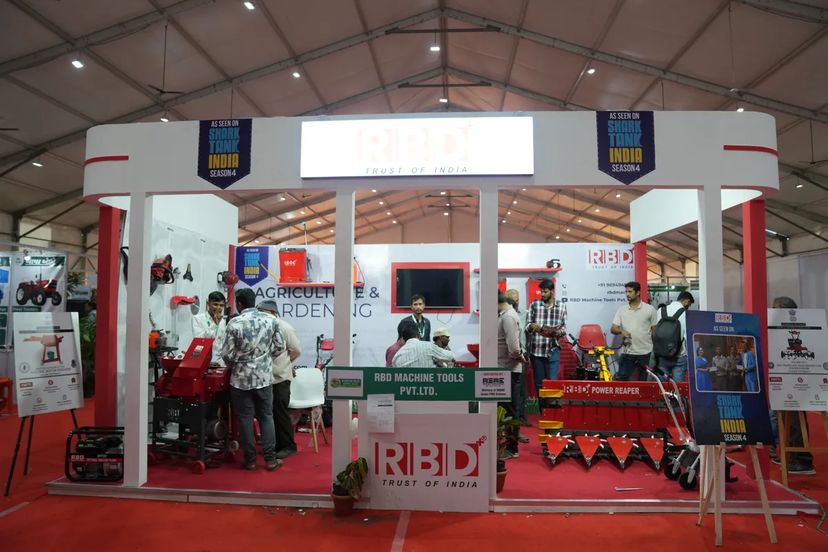 Exhibition hall at Agri World Expo, the concurrent exhibition