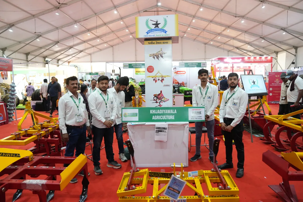 Exhibition hall at Agri World Expo, the concurrent exhibition