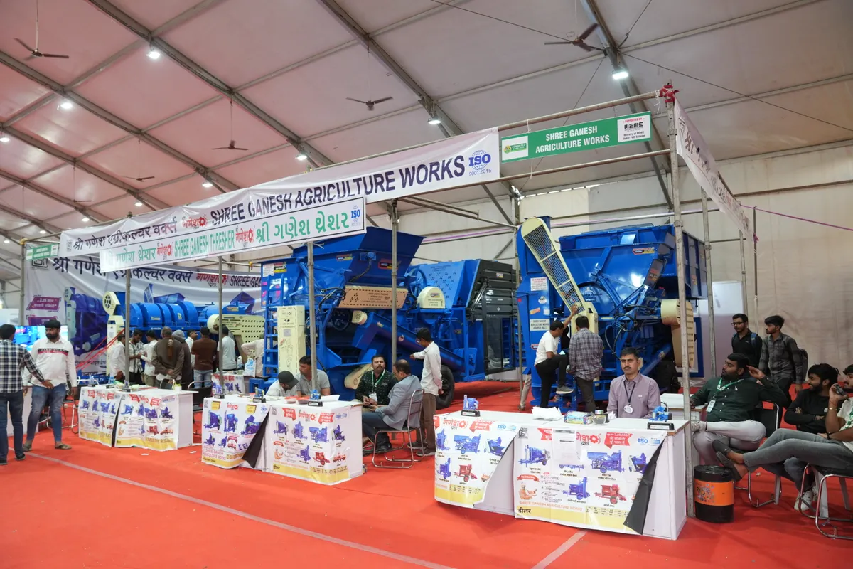Exhibition hall at Agri World Expo, the concurrent exhibition