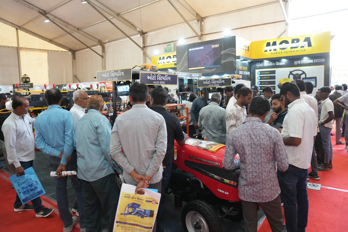 Exhibition hall at Agri World Expo, the concurrent exhibition