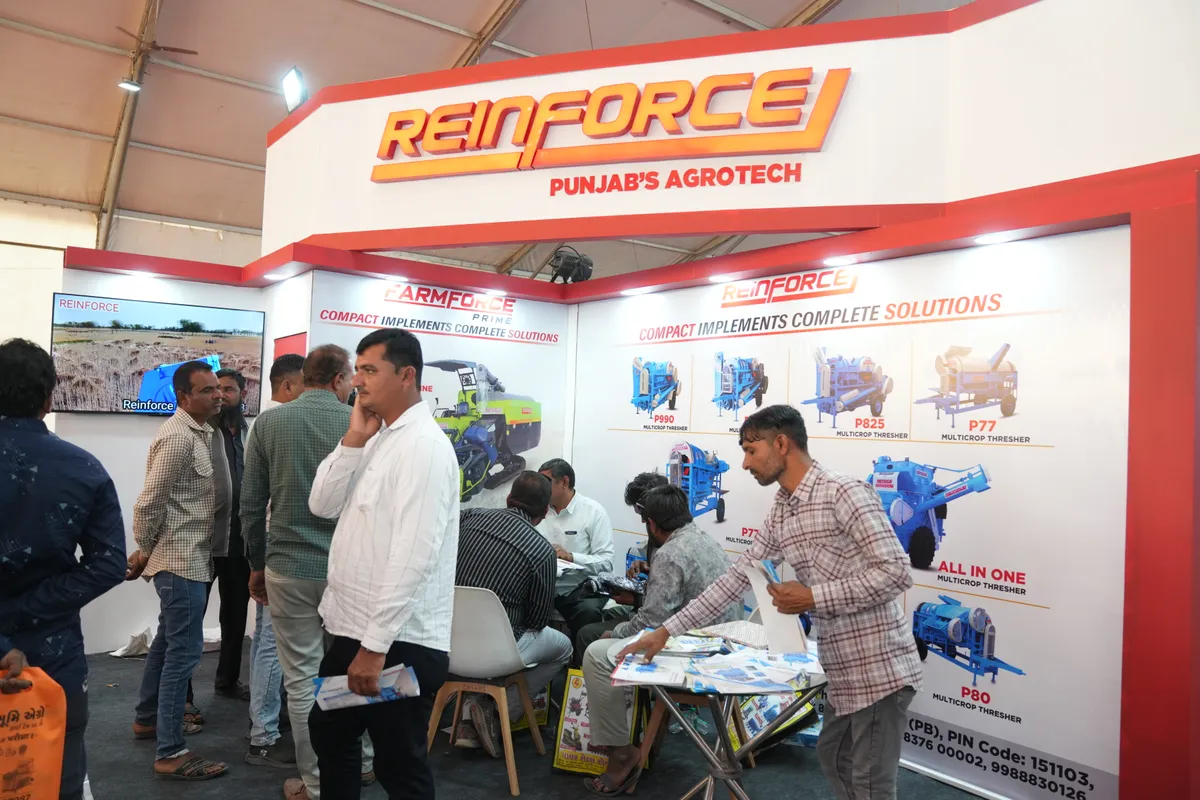 Exhibition hall at Agri World Expo, the concurrent exhibition