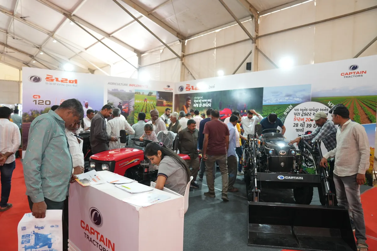 Exhibition hall at Agri World Expo, the concurrent exhibition